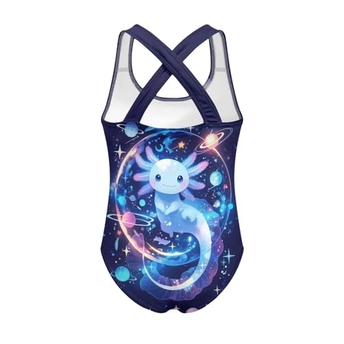 Image of Girls Swimsuit Criss Cross Back 1-Piece Summer Beach Swiwmear