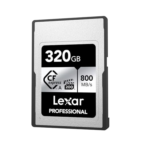 Lexar Scheda Professional SILVER Series CFexpress tipo A 320GB, scheda CFe fino a 800MB/s lettura,...
