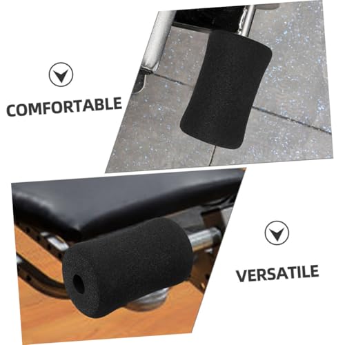 POPETPOP 6Pcs Black Sponge Foot Pads Covers para Situp Board Rollers | Negro, Uso Multifuncional para Planchas y Protección de Piernas, Accesorio de Gimnasio en Casa, Equipo Deportivo miniatura 3