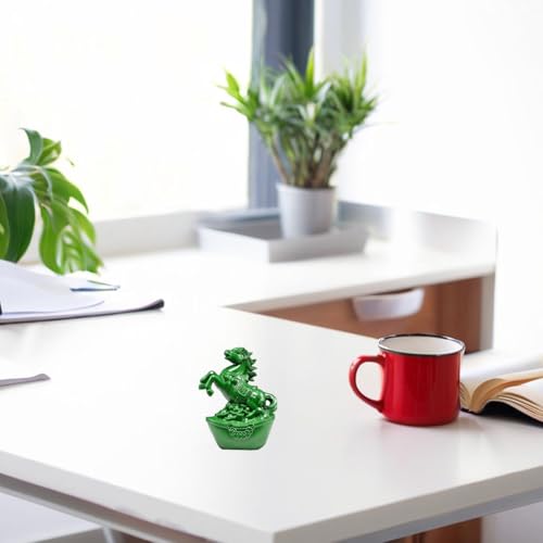 Estatua de Caballo Pequeña de Madera para Decoración Feng Shui miniatura 2
