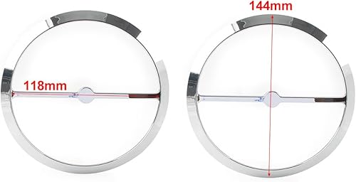 Miniatura 3 de GZYF Cubierta de anillo para altavoz de motocicleta izquierdo y derecho, cubierta de parrilla para Harley Electra Glide, Street Glide, Ultra
