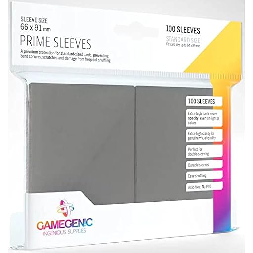 Gamegenic, GGS11025ML Prime SleevesCard Deck Holde, Gray, 100 Pack | Ya disponible en tu tienda friki favorita! En mundofriki.es! Gamegenic, GGS11025ML Prime SleevesCard Deck Holde, Gray, 100 Pack | Ya disponible en tu tienda friki favorita! En mundofriki.es!