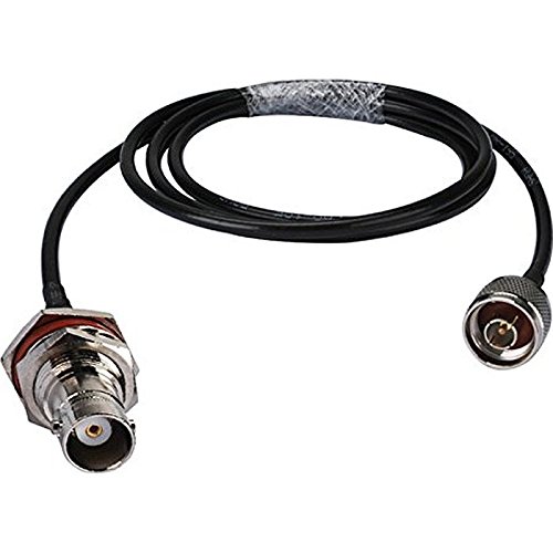 BNC Female Bulkhead with Waterproof O-ring to N Male Cable Using 195 Coax - 2.62ft(80cm) Ships From USA