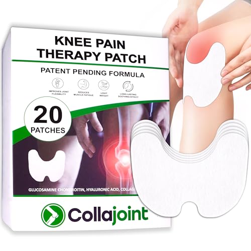 20 Pcs Knee Patches| Extra Strength & Extra Adhesive Knee Pain Relief Patch |Odorless and Lasting Knee Patches for Discomfort