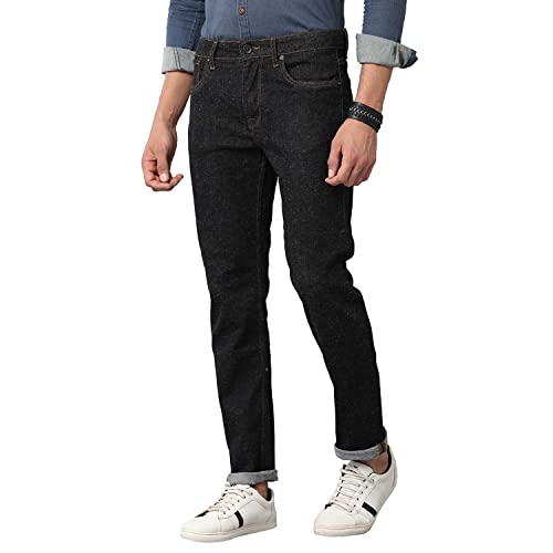 Image of VOI Jeans Men's Faded Cotton Blend Skinny Fit Jeans-VOJN1751-Jeans