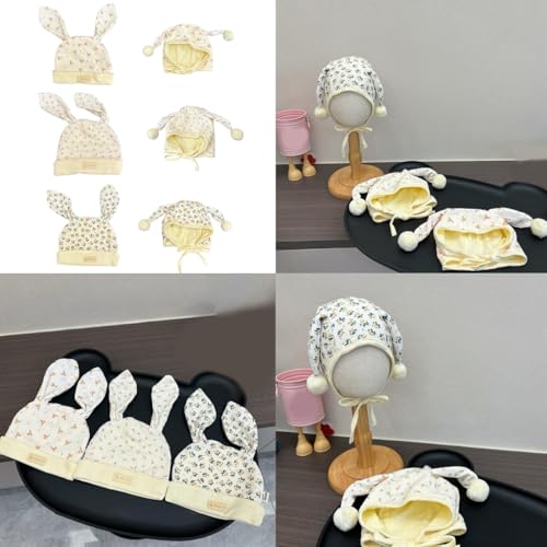 Long Ear Baby Bonnet Portable Knitwear Fashionable Long Eared Baby Hat Trendy Headwear Comfortable for Your Little Star2