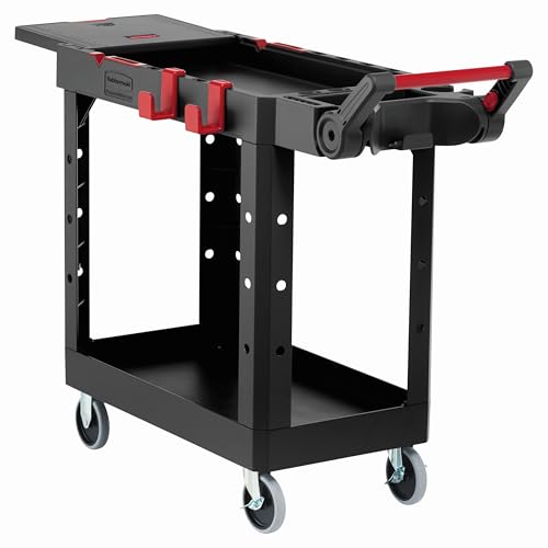 Rubbermaid Commercial Products Heavy Duty Adaptable Utility/Service Cart, Small, 500 lb. Capacity,...
