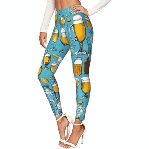 Leggings suaves de compresión con divertido estampado gráfico texturizado para mujer