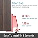 Door Stoppers Security - Portable Door Jammer for Travel Security Anti Theft, Apartment Hotel Door Lock - Protection for Homeowner and Children, Lockdown Device for Women Safety Self Defense (Red)