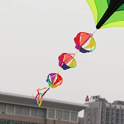 Besra Colorful Spinset Outdoor Garden Windsock Spinner Spiral Kite Tail Waterproof Tear-Proof (Multicolor)
