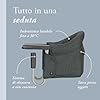 Inglesina Fast, Seggiolino da Tavolo Pieghevole, Grigio Scuro (Charcoal Grey), Facile da Trasportare, Lavabile, Installazione Sicura, Fino a 15 kg, 35 x 27 42 cm