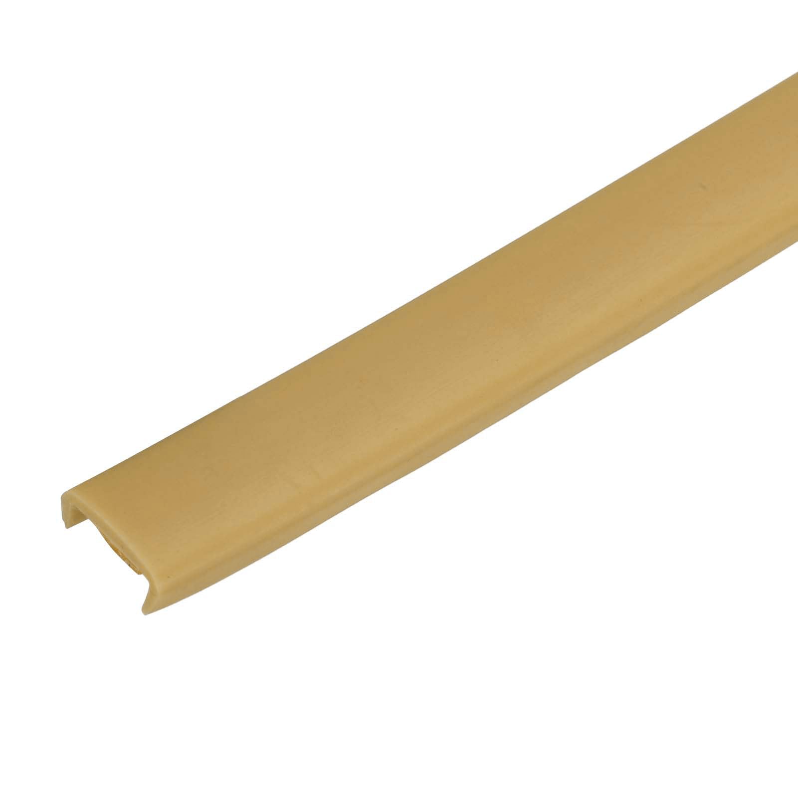 uxcell U Shape Furniture Edge Banding, 2M Self Adhesive Flexible Edging Trim, 5x9mm TPE Edge Guards for Cabinets Furniture Repair Restoration, Beige