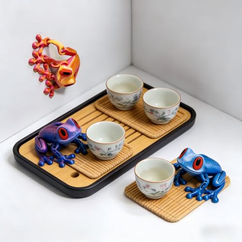 Imán decorativo de rana 3D para refrigerador miniatura 4