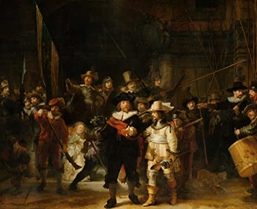 Tableau Rembrandt La Ronde de Nuit pour habiller un grand mur vide facilement