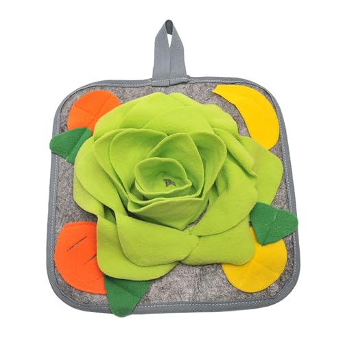 Gralara Tapete de forrageamento de coelho, almofada para cheirar chinchilas com alça, jogo interativ