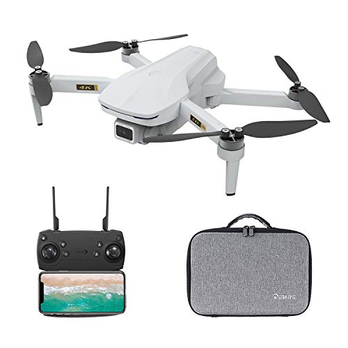 EACHINE EX5 Mini Drone con Camara 4k WiFi 5G para Adultos Niños 60 Minutos 5G WiFi FPV VR Foto Video Gesto Brushless Motor GPS Follow Me Ajuste/Rotación de Lente MV Drone (2 Baterías con Estuche)