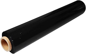 TPZ | Multi Use Strong Pallet Wrap Cling Film | Tear Resistant | Water & Moisture Proof Pallet Stretch Shrink Wrap| High-Quality Easy to Use Pallet Wrap 400mm x 250m (Black, 1 Roll)