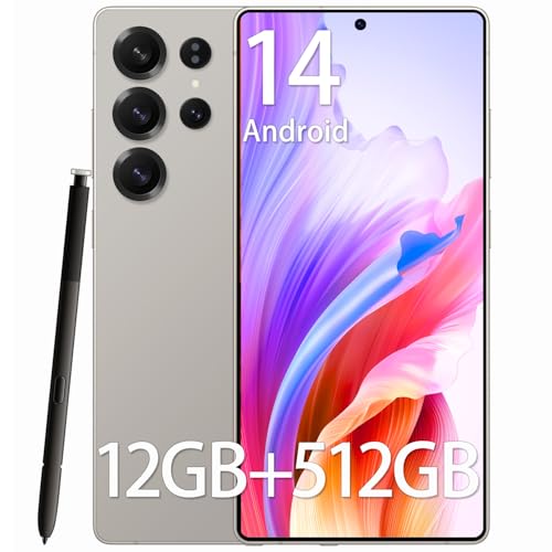 SUNSAMITO F25 Ultra Unlocked Cell Phone, 12GB+512GB Smartphone, Built-in Stylus