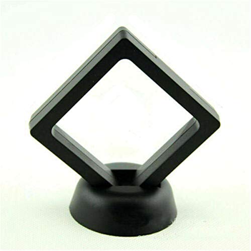 Marco flotante 3D de la sombra de la caja de la foto del marco de la exhibición de la joyería (negro, 7× Cover