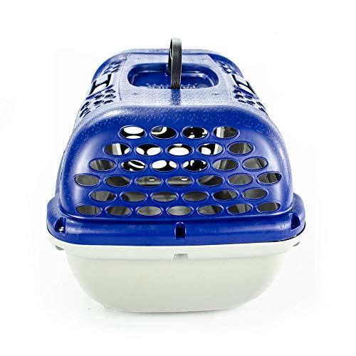 Caixa Transporte Panther Pop N.1 Azul Plast Pet para Cães