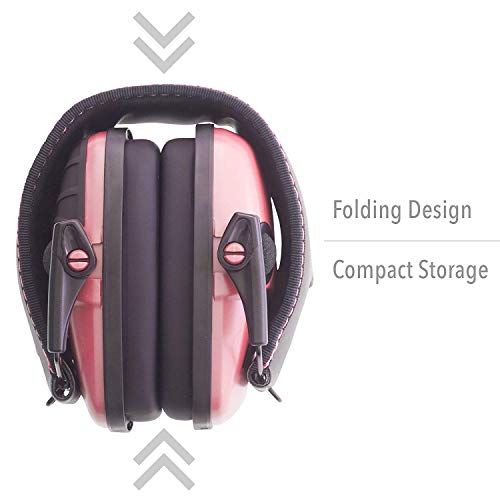Howard Leight R-02523 By Honeywell Impact Sport Sound Amplification Electronic Shooting Earmuff, Pink #TOP3