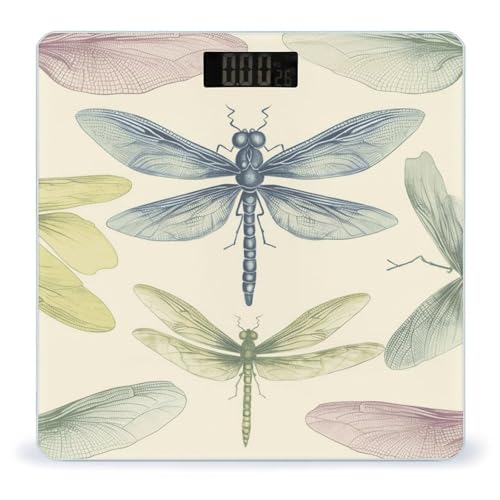 Báscula digital de baño Dragonfly Drawing precisa y elegante miniatura 1