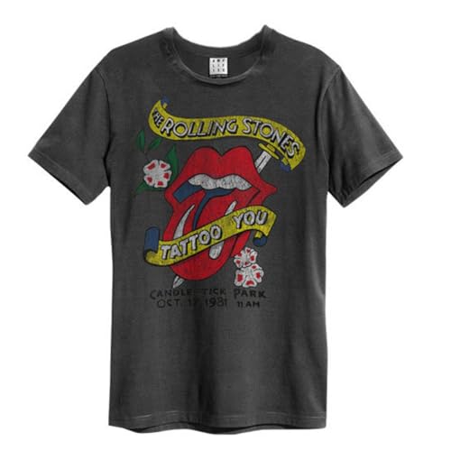 T-Shirt Tattoo Amplified pour Adulte au Style Rock et Custom