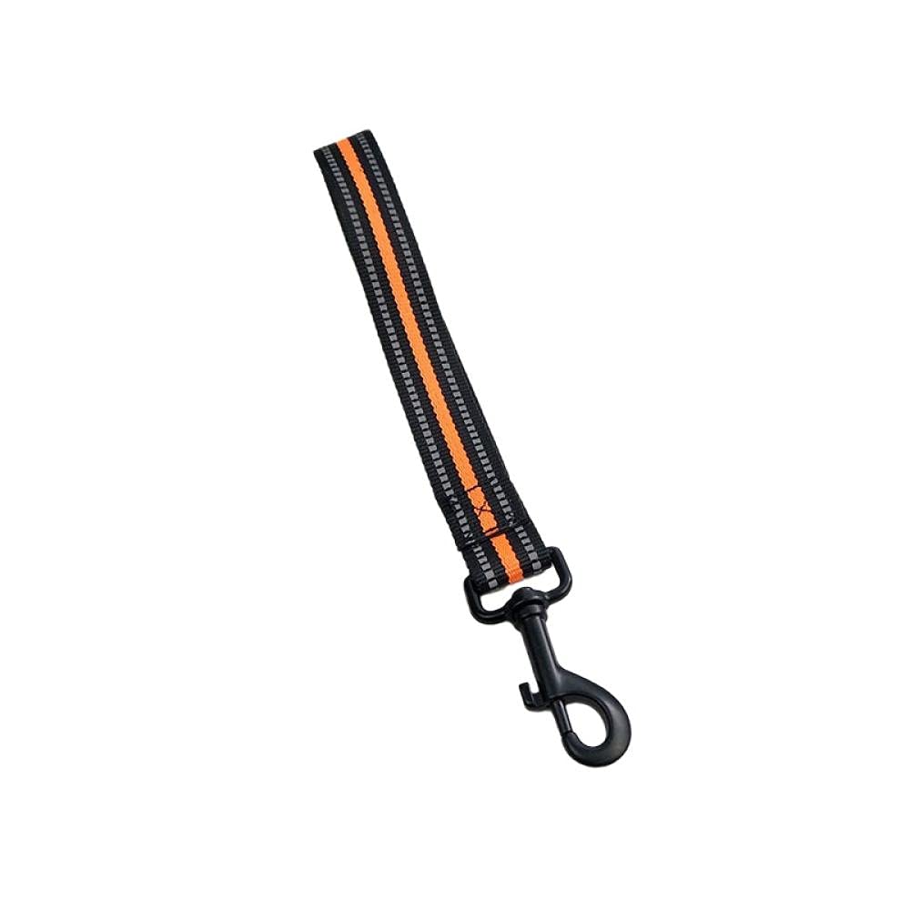 Guinzaglio per cani， Guinzaglio corto for cani One Step, guinzaglio for riflettente, for di grossa taglia, corda da passeggio antideflagrante for, grigio(Orange)