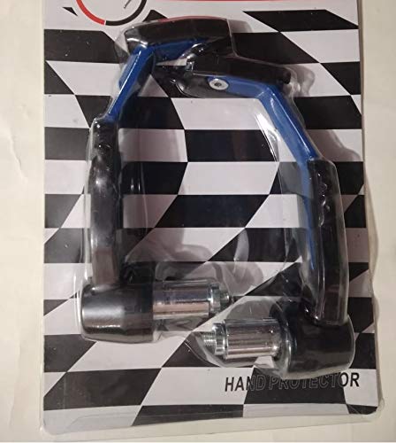 Motorcycle Brake Clutch Lever Protector Hand Guard (Set of 2) (Black and Blue) for Bajaj Discover 125 ST-image-22