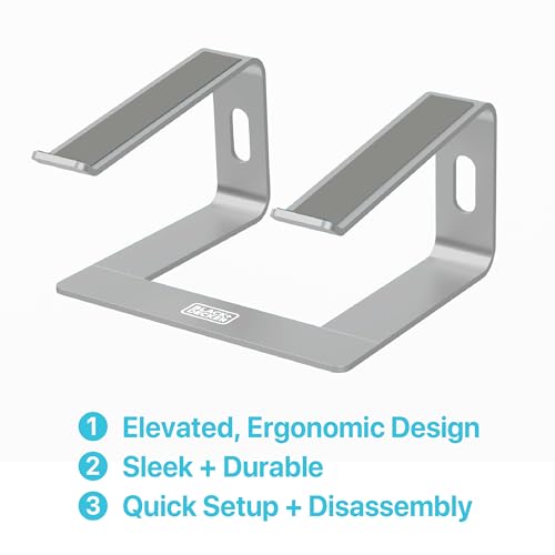 Base para laptop BLACK+DECKER con tapete y cargador blanco miniatura 4