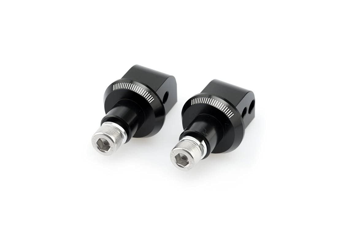 Puig 6345N Adapters By Pair Foot Pegs Passenger N For Honda Cross Runner 11'-14'/MSX 125 14'-18', Black