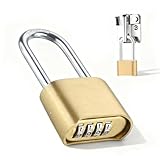 Design migliorato: il lucchetto a combinazione ha un corpo esteso. L'estensione della barra può resistere efficacemente agli urti e alle rotture da parte di forze esterne, fornendo così un livello più elevato di protezione di sicurezza.