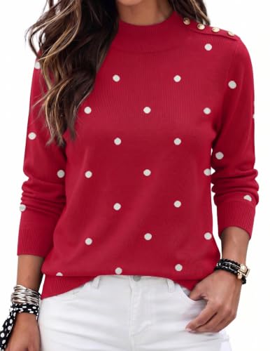 Zeagoo Womens Fashion Turtleneck Tops Ribbed Knit Sweaters Casual Pullover - image 1