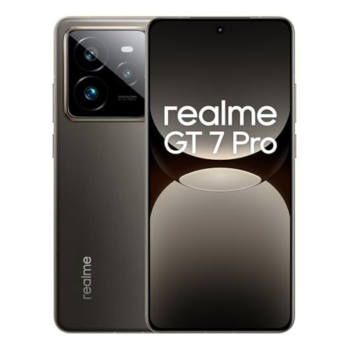 realme GT 7 Pro 5G Smartphone 12+256GB,Snapdragon 8 Elite Procesado,Ultra-Sharp 50MP AI Snapshot Camera,Four-Sided 6.78'' 120Hz RealWorld Eco Display,NFC,Dual Sim,Grey