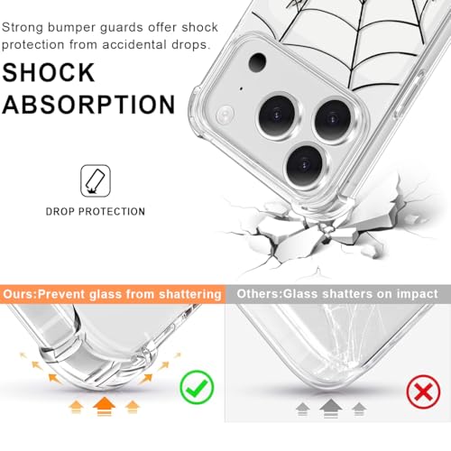 Coque iPhone 17 Pro toile d'araignée protection transparente haute finition - 2