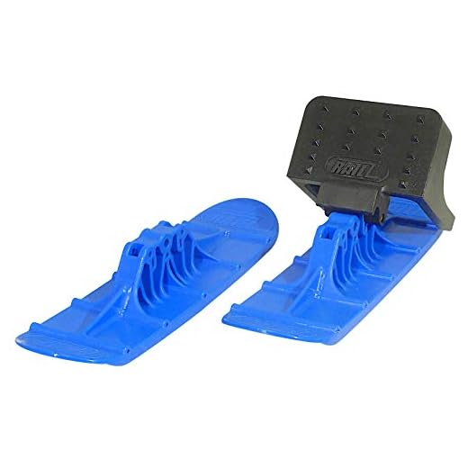 Railz Original Snow Sled Ski Scooter Kit for All Ages. Youth/Adult Ski Kit for Snow Kick & Ski Skooters. Turn Your Favorite Street Kick Scooter into a Snow Scooter. (Blue)