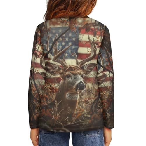 Image of Uourmeti Teens Girls Long Sleeve T Shirts Fall Outfits Boys Active Sportswear Running Tops
