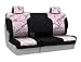 Coverking Rear 60/40 Bench Custom Fit Seat Cover for Select Chevrolet Malibu Models - Neosupreme Camo Real Tree (AP Pink with Black Sides)