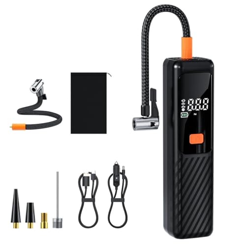 Inflador de neumáticos inalámbrico 150 PSI con manómetro digital para bicicleta