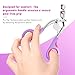 Eye Lash Curler with 6PCS Extra Replacement Pads, Superior Curling Effect Eyelash Curlers, Easy & Comfortable to Grip and Use, Perfect Gift for Her, Teenagers, Beauty Enthusiasts -Silver Purple Red
