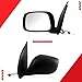 Driver Left Side Mirror Compatible with 2005-2021 NISSAN FRONTIER 2005-2012 PATHFINDER 2005-2013 XTERRA, Non-Heated & Signal Light Black Rear View Mirror