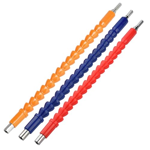 Vibsky Estensione per punta da trapano a albero flessibile, 295 mm, per avvitatore a batteria, trapano elettrico (rosso)