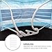 DONFAMDS 50pcs Face Mask Extenders Adjustable Buckle Strap Holders Ear Saver Hooks for Reducing Ear Pressure Suitable for All Ear-Band Masks and Practical White Long Design