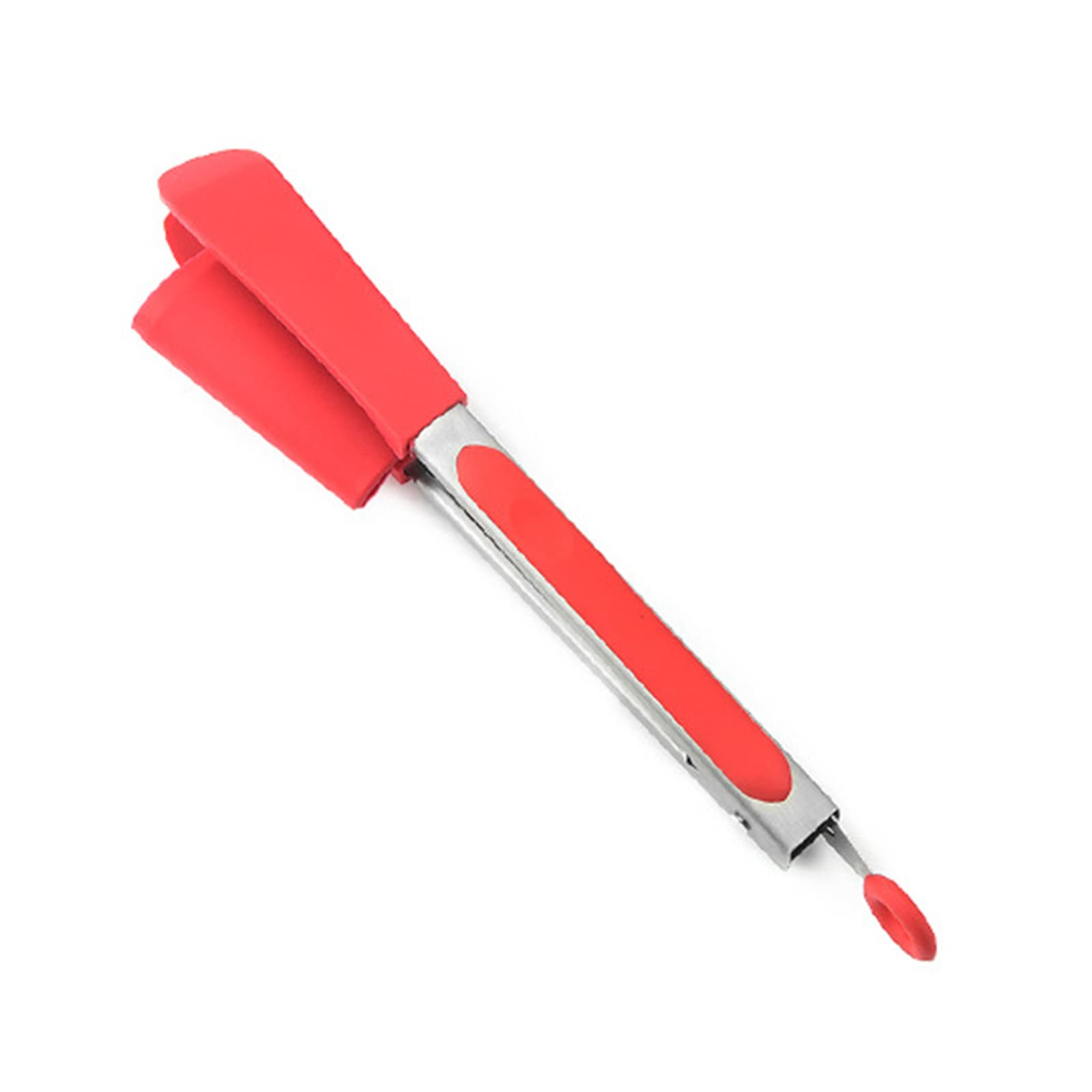 MALSSE 2 In1 Food Grade Silicone Tongs Food Serving Cooking Tongs Kitchen BBQ Tool Spatula Non-Stick Cooking Kitchen Tweezers Nonstick Small Hands