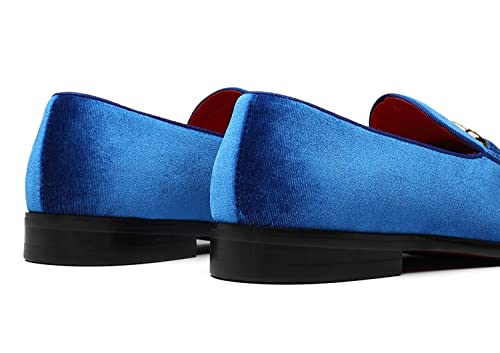 Image of Men's Velvet Loafers Wedding Party Prom Homecoming Shoes