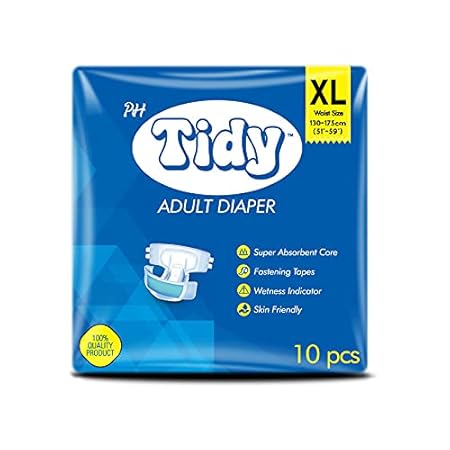 Tidy Adult Diaper Extra Large (130-175 cms), Waist Size (51