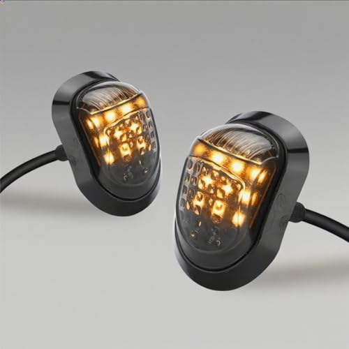 Luces de parada trasera de 12V para evitar golpes con intermitentes de moto de 10mm 4