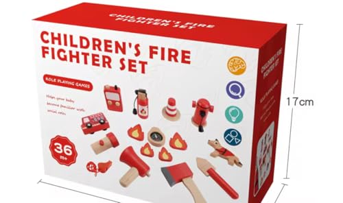 Image of Fire Fighter M2 Kids Toy Set, Pretend Play Fire Fighter Play Set, Imaginative Roleplay for Boys and Girls, Ideal Gift for Creative Playtime Adventures (Fire Fighter M2)