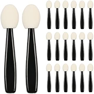 Eyeshadow Applicators, Pack of 20 Compact Disposable Brush Sponges, The Perfect Makeup, Arts and Crafts, DIY, Nail Art, Durable, Hygienic and Disposable (20 Pieces)