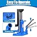 2 in 1 Hydraulic Bottle Toe Jack,10 Ton / 5 Ton Toe Jack, Air Hydraulic Claw Jack with Pump Handle Dual Purpose Lifting Capabilities for Car Farm Home,Iron Steel Welded Toe Jack, Blue